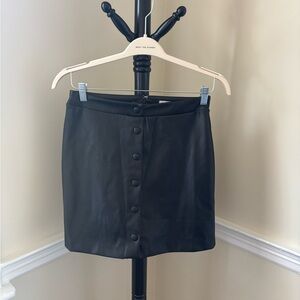 LOFT Leather Mini Skirt